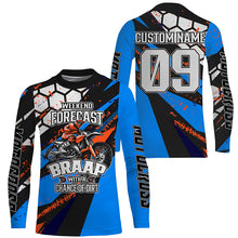 Load image into Gallery viewer, Weekend Forecast Brap Personalized Motocross Jersey UPF30+ Kid Adult Dirt Bike MX Racing Shirt NMS1138