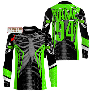 Custom logo motorcycle racing jersey UPF30+ cool bone motocross off-Road dirtbike riders racewear NMS1013