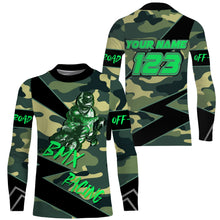 Load image into Gallery viewer, Gren BMX racing jersey UPF30+ Custom camouflage adult kid BMX shirt Extreme cycling bicycle gear| SLC56
