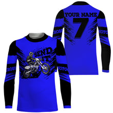 Load image into Gallery viewer, Custom Dirt Bike Jersey Send It UPF30+ Kid Adult Motocross MX Racing Long Sleeves Off-road Bikers NMS1116