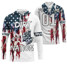 Load image into Gallery viewer, Patriotic motocross jersey Dirt Nation UPF30+ custom American flag adult&amp;kid MX racing motorcycle NMS960
