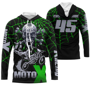 Skull MotoX custom motocross jersey UPF30+ adult&kid MX racing off-road motorcycle racewear NMS962