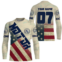 Load image into Gallery viewer, Patriotic Custom MotoX Motocross Jersey UPF30+ Kid&amp;Adult Dirt Bike Racing Off-road US Flag NMS1149