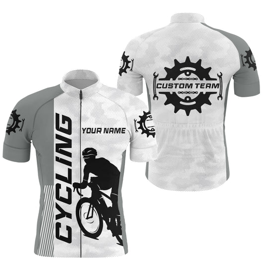 Mens cycling jersey Cycle gear with 3 pockets Anti-UV reflective long short sleeve bicycling shirt| SLC116
