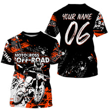 Load image into Gallery viewer, Personalized Motocross off-road jersey UPF30+ extreme kid&amp;adult dirt bike racing motorcycle shirt PDT261