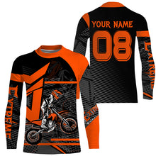 Load image into Gallery viewer, Extreme MX jersey for kid men women custom dirt bike off-road UPF30+ orange Motocross racing shirt PDT254