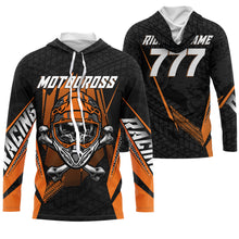 Load image into Gallery viewer, Motocross kid men women orange jersey personalized UPF30+ dirt bike for youth off-road motorcycle PDT52