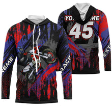 Load image into Gallery viewer, Personalized red MX jersey UPF30+ kid men women racing off-road dirt bike extreme motorcycle PDT56