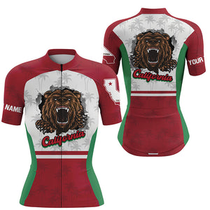 California Cycling jersey men women with 3 pockets Custom UPF50+ bike shirts bear bicycle clothes| SLC207