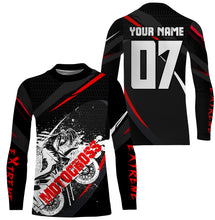 Load image into Gallery viewer, Personalized Extreme Motocross jersey UPF30+ kid adult biker dirt bike racing long sleeves NMS1104