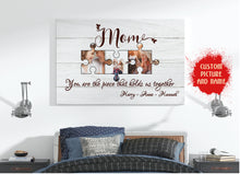 Load image into Gallery viewer, Personalized Mom Canvas| Mom Hold Us Together Mom Photo| Mom Birthday Gifts for Her Mom Mother&#39;s Day Gift JC210