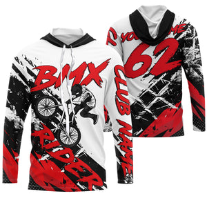 Red BMX jerseys UPF30+ Off-road bike shirt Cycling gear Adult youth BMX bicycle motocross clothes| SLC85