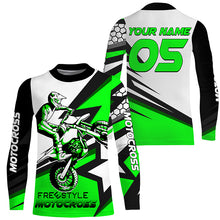 Load image into Gallery viewer, Personalized freestyle Motocross jersey kid men women UPF30+ extreme dirt bike riding off-road PDT260