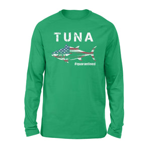 Tuna fishing US flag quarantined shirts