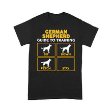 Load image into Gallery viewer, German Shepherd Standard T-shirt | Funny Guide to Training dog - FSD2401D08