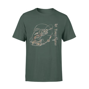 Walleye fishing camo personalized walleye fishing tattoo shirt perfect gift - Standard T-shirt