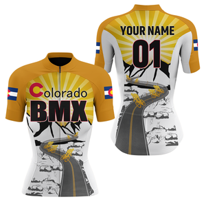 Custom Colorado Mens Womens BMX Cycling Jersey Cyclist Bicycle Motocross Race Biking Riders| NMS802