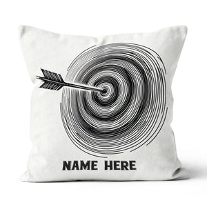 Personalized Continuous Line Target Archery Pillow, Archery Gifts Ideas VHM0930