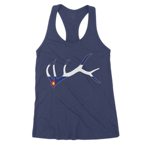 Colorado elk hunting horn NQS1114- Premium Women's Tank