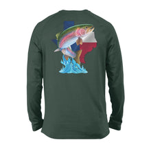 Load image into Gallery viewer, Trout fishing Texas trout season - Standard Long Sleeve