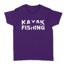 Load image into Gallery viewer, Kayak fishing women T-shirt kayak Angler Bass Fishing gift - FSD1177