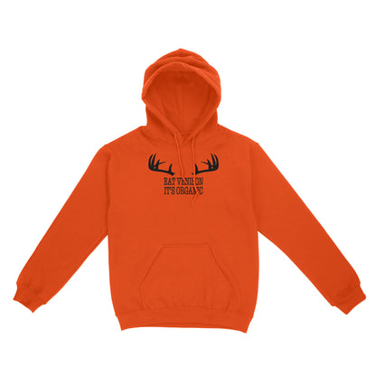 "Eat Venison It's Organic" Funny Deer Hunting Shirt Deer Hunting Season Deer Antler Standard Hoodie FSD2123D06