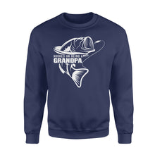 Load image into Gallery viewer, Hooked on being a Grandpa,  Funny Fishing Gift for Grandpa D02 NQS1335 Sweatshirt