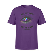 Load image into Gallery viewer, Walk by faith not by sight Shirt and Hoodie - SPH68