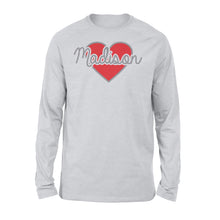 Load image into Gallery viewer, Heart Personalized Valentine Long sleeve - Gift for Boyfriend, Girlfriend on Valentine day - FSD1007