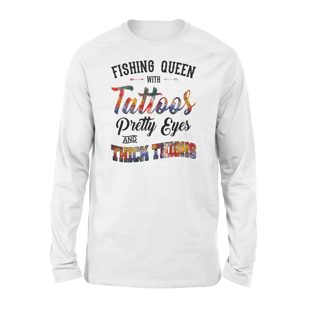 Beautiful Fishing queen Long sleeve shirt design - 