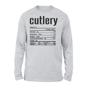 Cutlery nutritional facts happy thanksgiving funny shirts - Standard Long Sleeve