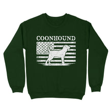 Load image into Gallery viewer, Coonhound Dog Shirt, Mens Coonhound Gift Coon Dog, Dog Lover, Hunting Dog Standard Sweatshirt FSD2344D01