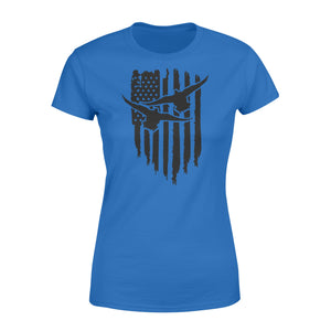 Duck Hunting American Flag Clothes, Shirt for Hunting NQS121- Standard Women's T-shirt