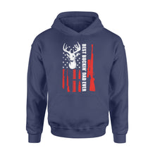 Load image into Gallery viewer, Deer hunting gift for Dad &quot;Best Buckin&#39; Dad Ever&quot; Hoodie - FSD1269D06