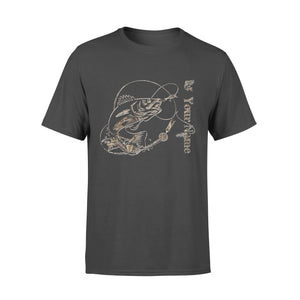 Walleye fishing camo personalized walleye fishing tattoo shirt perfect gift - Standard T-shirt