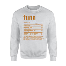 Load image into Gallery viewer, Tuna nutritional facts happy thanksgiving funny shirts - Standard Crew Neck Sweatshirt