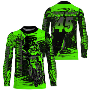 Throttle It custom motocross jersey UPF30+ kid mens womens dirt bike off-road motorcycle racewear NMS957