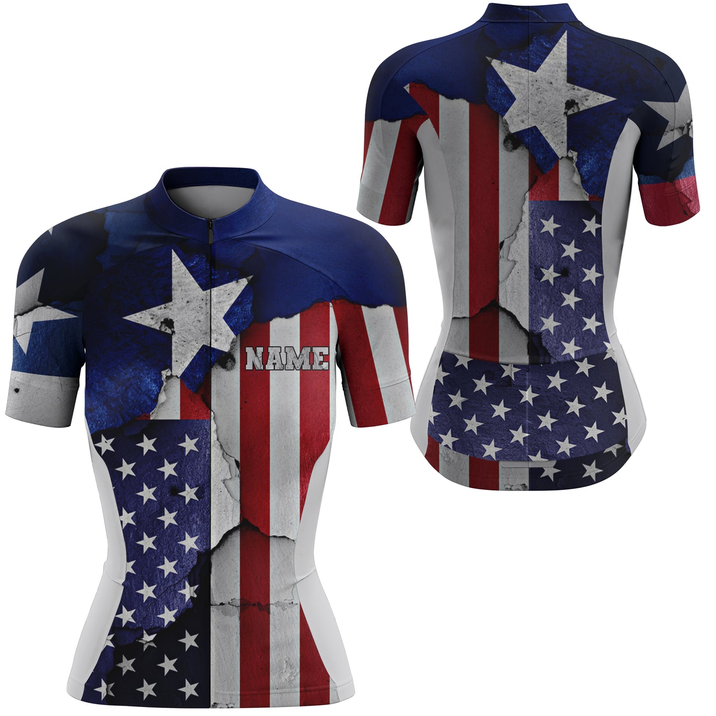Men women Texas cycling jersey USA Bike shirt with 3 pockets UPF50+ full zip MTB BMX bicycle gear| SLC172