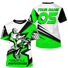 Load image into Gallery viewer, Personalized freestyle Motocross jersey kid men women UPF30+ extreme dirt bike riding off-road PDT260