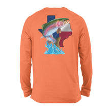 Load image into Gallery viewer, Trout fishing Texas trout season - Standard Long Sleeve