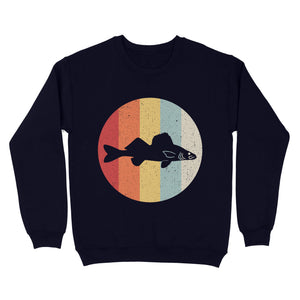 Retro Vintage Walleye Fishing Sweatshirt - FSD2948 D02