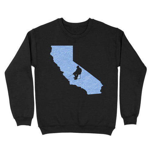 California Ice Fishing Shirts, Winter Fishing California State Love Fishing Sweatshirt - FSD2928 D06
