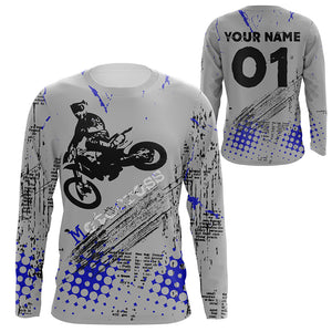 Personalized Motocross Jersey UPF30+ Freestyle FMX Dirt Bike Riders Off-road Motorcycle Racing NMS1321