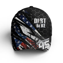 Load image into Gallery viewer, American Flag Dirt Bike Hat - Custom Motocross BWB Hat Skull Cap Biker Off-Road Patriotic CDT09