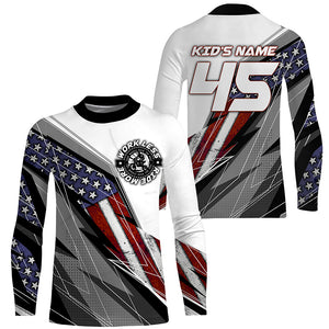 Personalized Racing Jersey UPF30+ Patriotic Work Less Ride More Dirt Bike Motocross Long Sleeves NMS1250