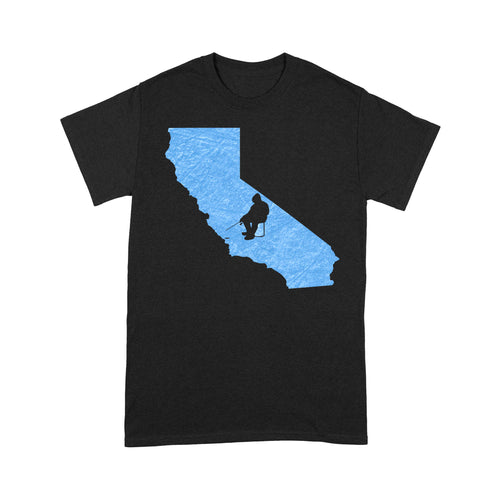California Ice Fishing Shirts, Winter Fishing California State Love Fishing T-shirt - FSD2928 D06