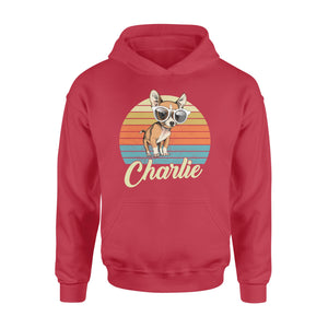 Custom name awesome Chihuahua 1970s vintage retro personalized gift - Standard Hoodie