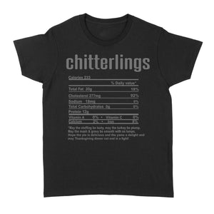 Chitterlings nutritional facts happy thanksgiving funny shirts - Standard Women's T-shirt