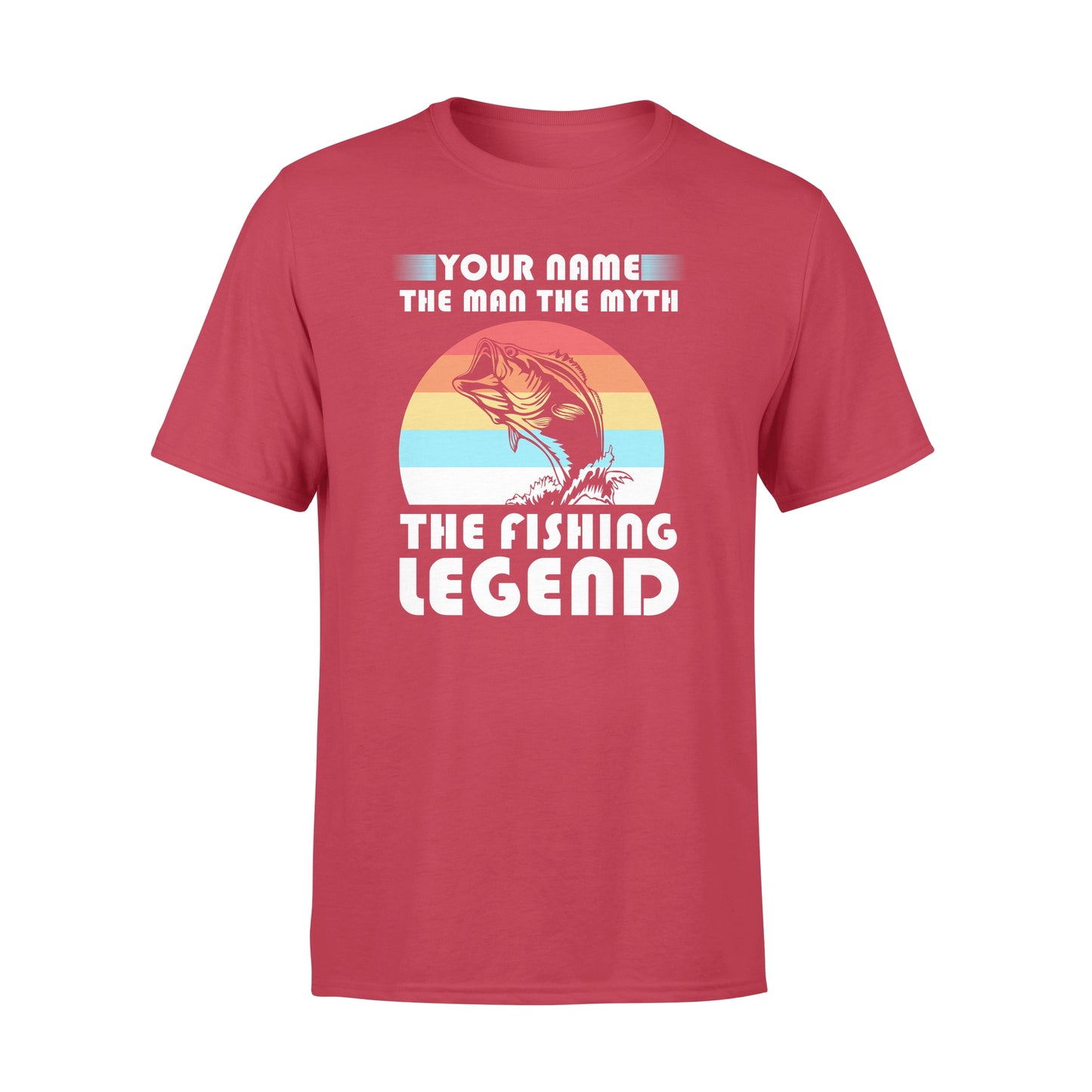 Custom name the man the myth the legend 1970s vintage retro personalized gift - Standard T-shirt