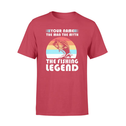 Custom name the man the myth the legend 1970s vintage retro personalized gift - Standard T-shirt